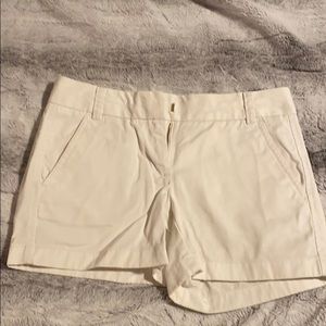 J. Crew 00 white chino shorts